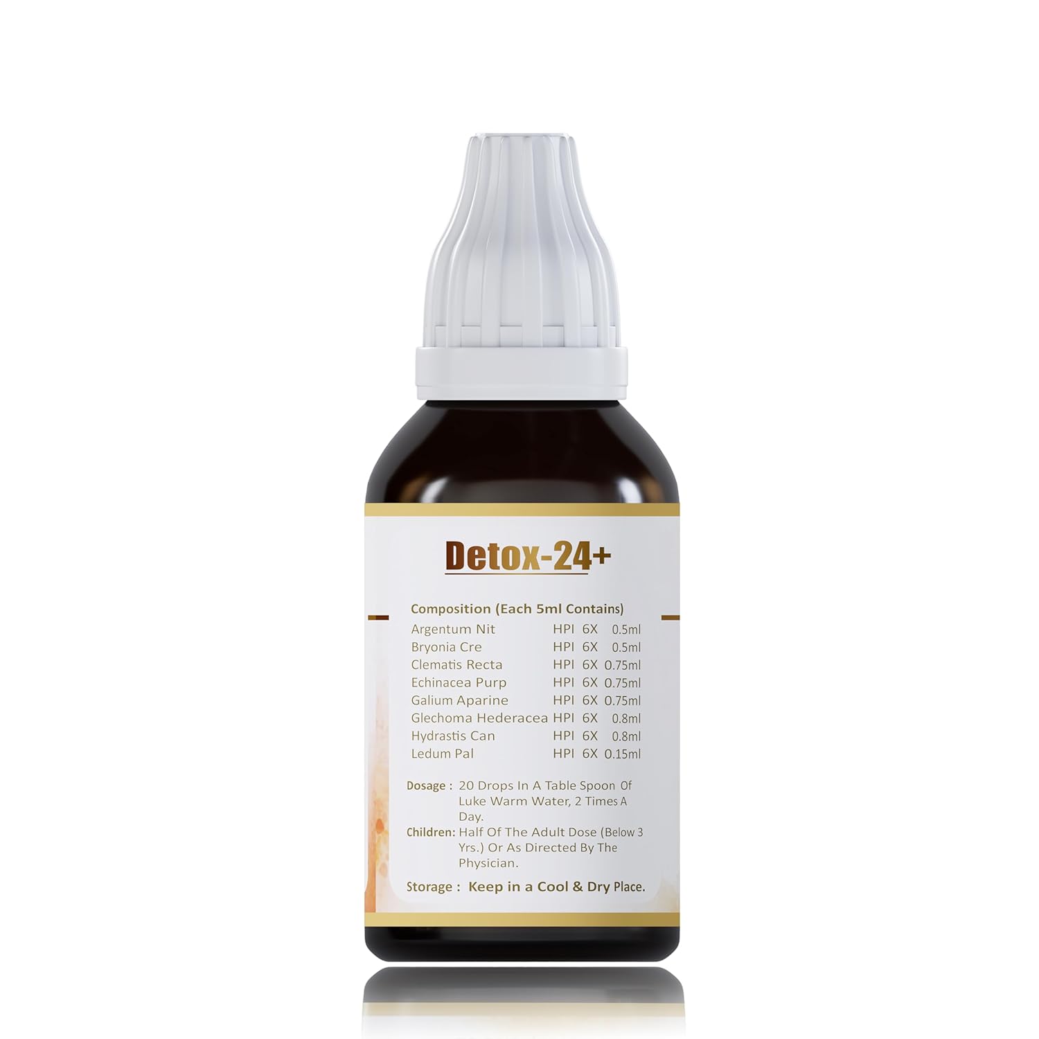 Jeena Sikho Detox-24+ Drop | Herbal Body Detox Supplement - 30 Ml