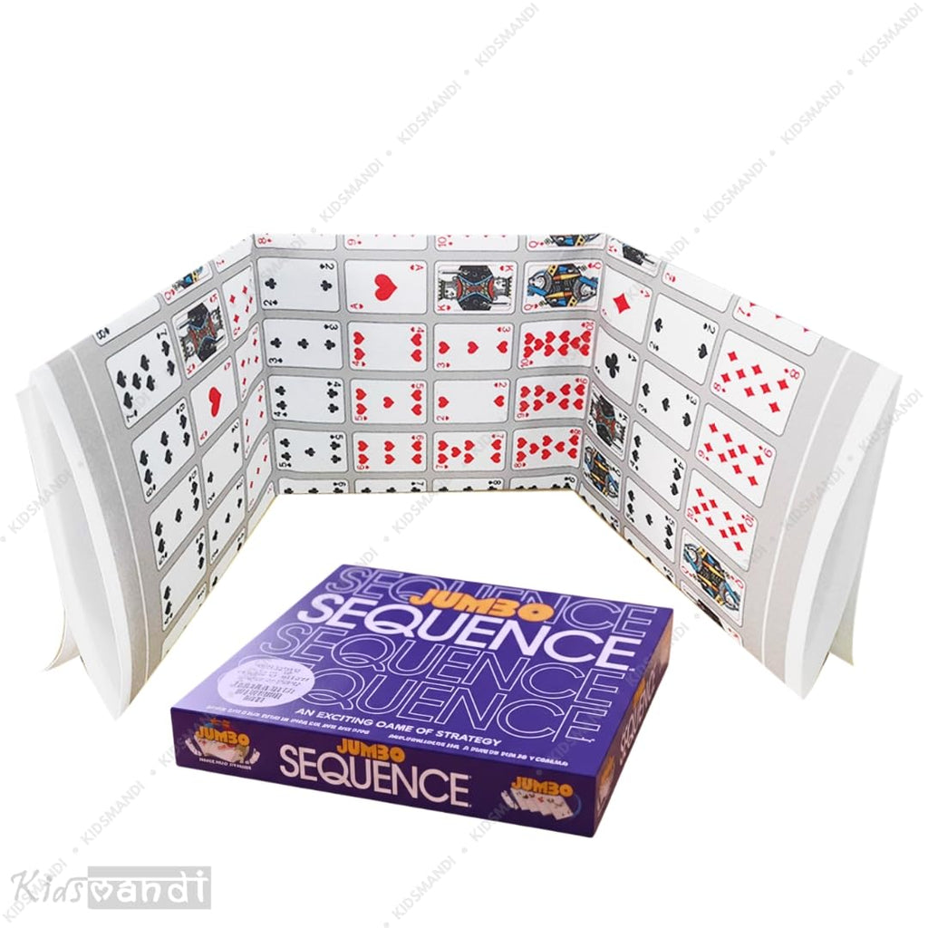 Kids Mandi The Original Jumbo Sequence® Board Game with Foldable Mat