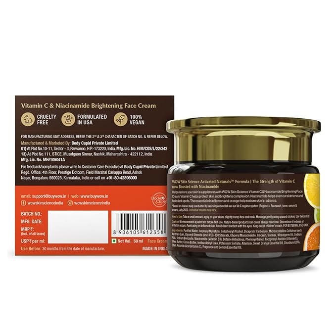 Wow Skin Science Vitamin C Face Cream - 50 ml