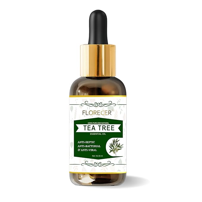 Florecer Tea Tree Essential Oil for Hair Face Skin - 15 ml