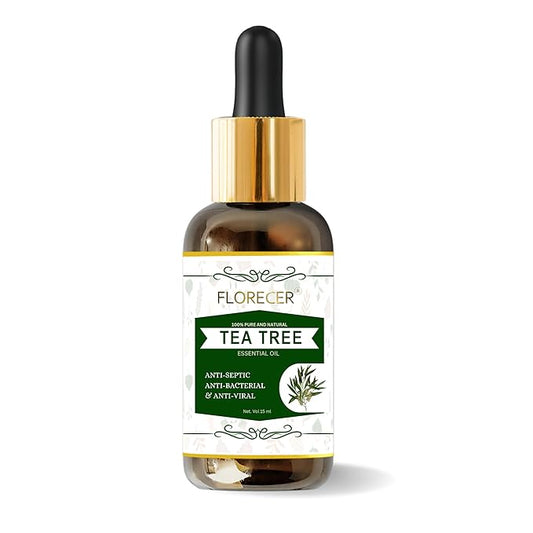 Florecer Tea Tree Essential Oil for Hair Face Skin - 15 ml