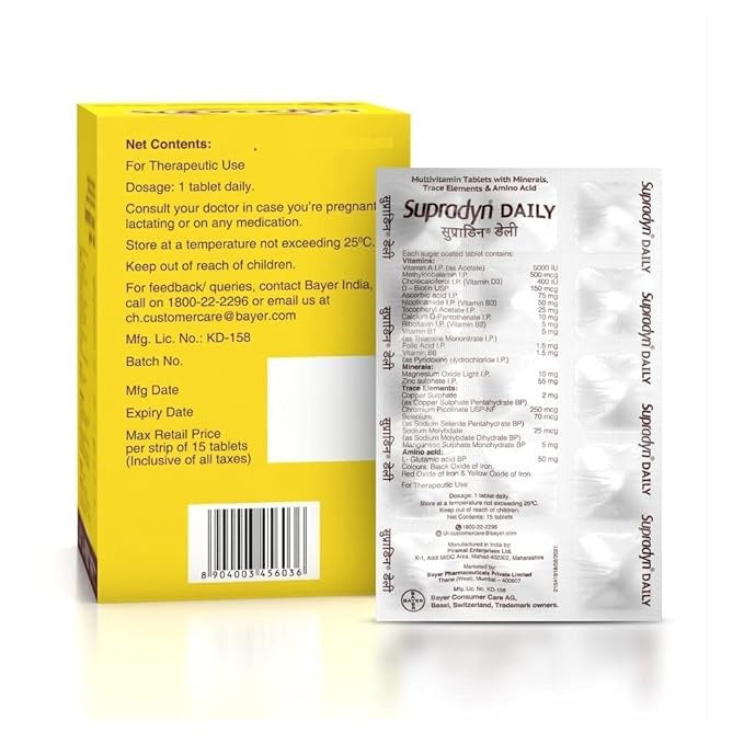 Supradyn Daily Multivitamin Tablets - 150 Tablets