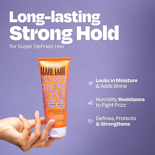 Manetain Hard Hold Gel for Curly & Wavy Hair - 100 ml