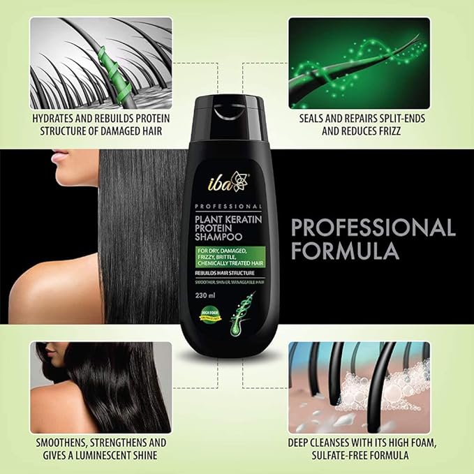 Iba Professional Plant Keratin Protein Shampoo - 230 Ml