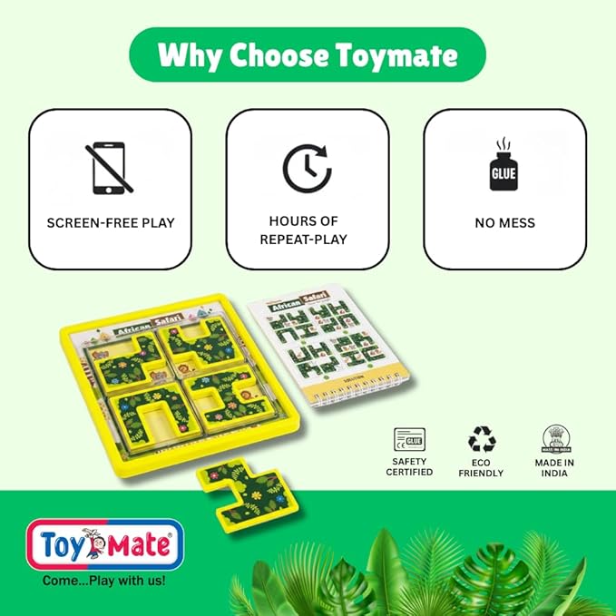 Toymate African Safari Logic Puzzle Game for Kids