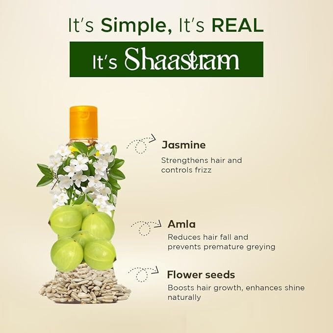 Shaastram Jasmine and Amla Herbal Oil - 180 ml