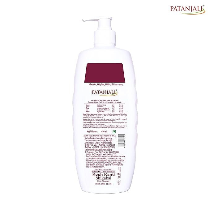 Patanjali Kesh Kanti Shikakai Hair Cleanser - 650 ml