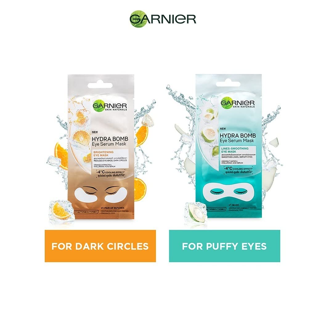 Garnier Skin Naturals, Eye Mask, Hydrating & Revitalising, Hydra Bomb Eye Serum Mask, 1 pc, 6g
