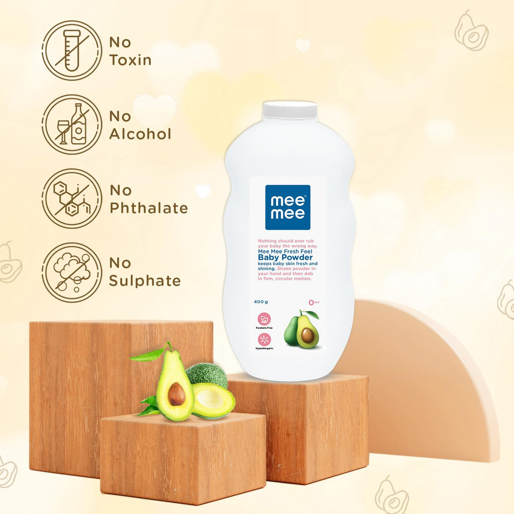 Mee Mee Newborn-Friendly Talcum Powder - 400 gms