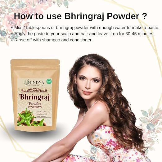 Hindya Ayurvedic Luxury Bhringraj Powder For Hair Mask - 200 gms