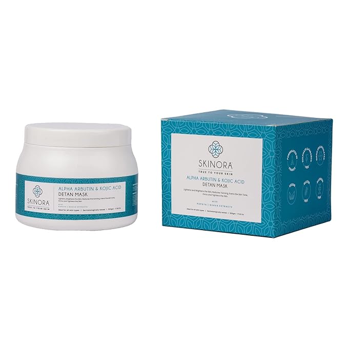 Skinora Alpha Arbutin & Kojic Acid Detan Mask - 500 Gms