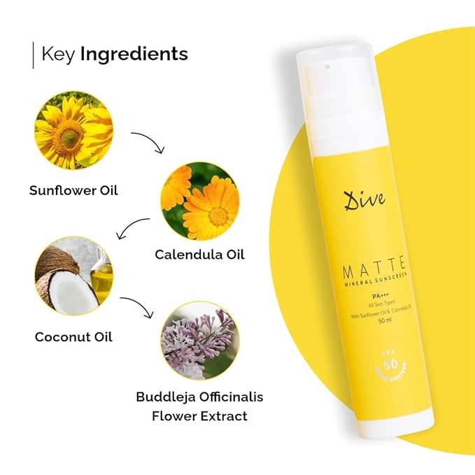 Dive Matte Mineral Sunscreen Broad-spectrum Spf 50 - 50 ml