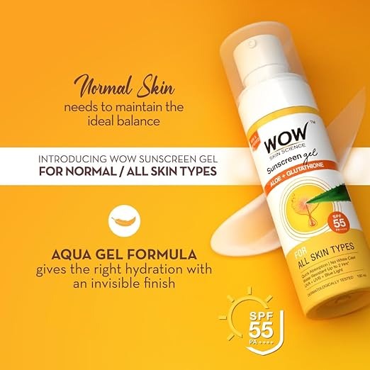 Wow Skin Science Sunscreen Matte Finish - SPF 55 PA++ - 100 ml