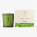 Pranah Monsoon Raaga Aromatherapy Scented Candle | 128g, 28 Hours Burn | Wet Earth & Woody White Floral Notes | Musky Patchouli Oil | Soy Wax, Vegan | Earthy & Sweet Calm