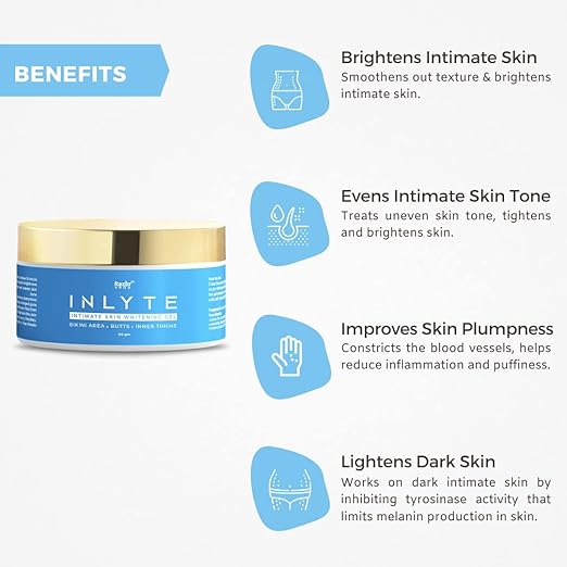 Razor Veda Intimate Inlyte Natural Brightening Gel for Skin Whitening - 50 gms