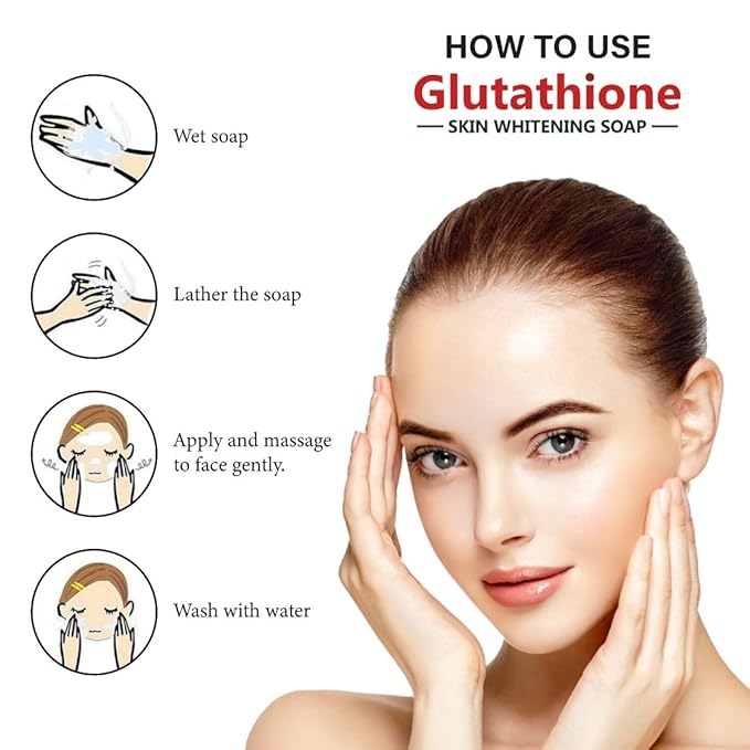 La Organo Glutathione Rose Skin Lightening & Brightening Soap - 100 Gms | Pack of 2