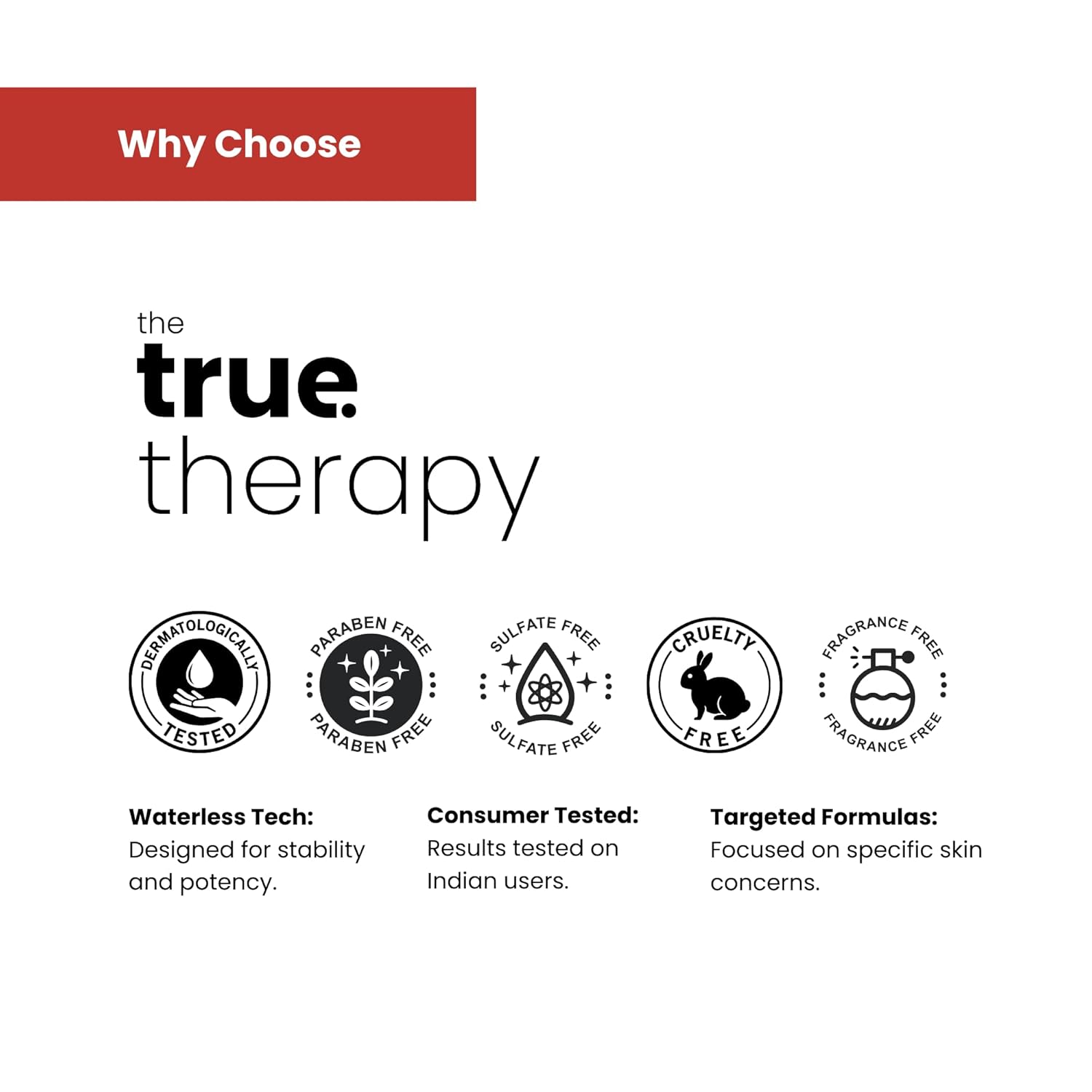 The True Therapy Vitamin C Serum for Glowing Skin, Skin Brightening Serum for Face with 10% L-Ascorbic Acid Face Serum, Fragrance Free â€“ 30 ml