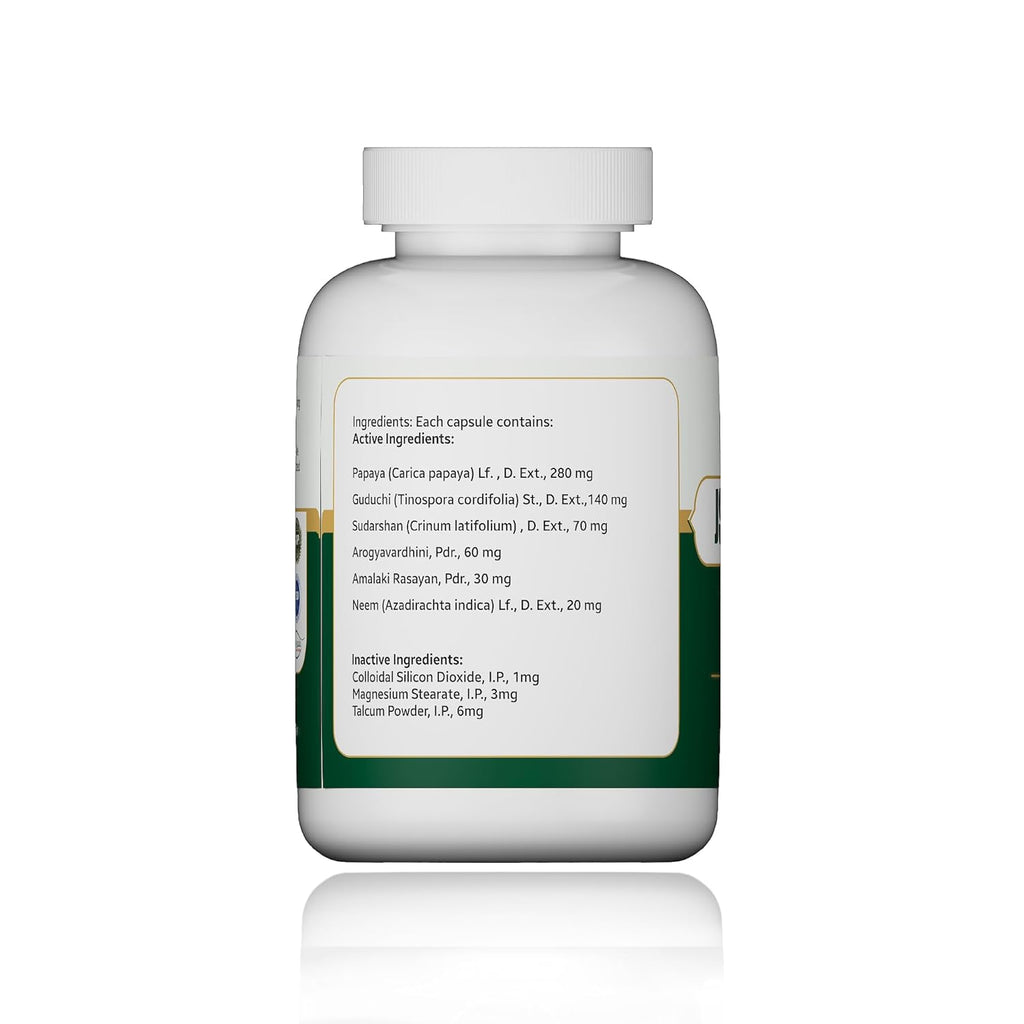Jeena Sikho Js-Platojee Capsules | Platelet Increasing Herbal Supplements - 60 Caps
