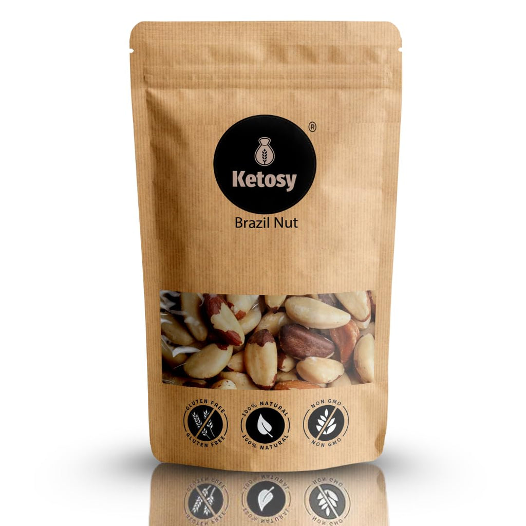 Ketsoy Premium Brazil Nuts | Supports Immunity | Thyroid Function Support Nutrients | Rich in Selenium |Unroasted Brazilian Nuts - Large Jumbo Size Nuts