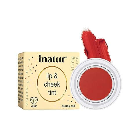 Inatur Sunny Red Lip & Cheek Tint - 4 gms