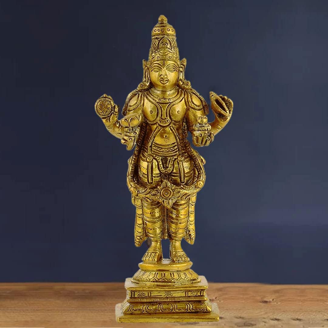 The Advitya Brass Bhairo/ Bhairava With Dog Statue | Mahakal Kaal Bhairav Baba Figurine