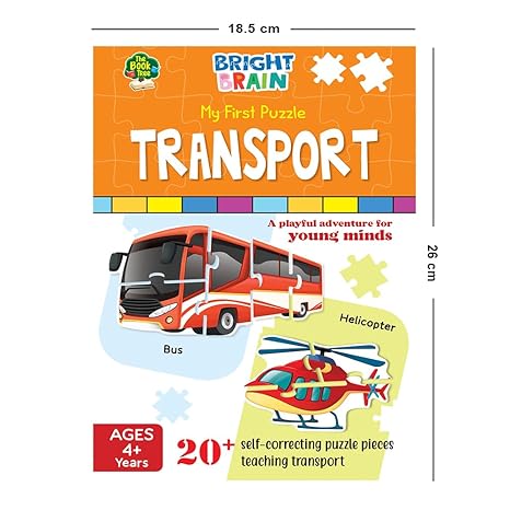 The Book Tree Transport 20+ Piece Jigsaw Puzzle for Preschoolers Educational Toy for Learning Different Birds
