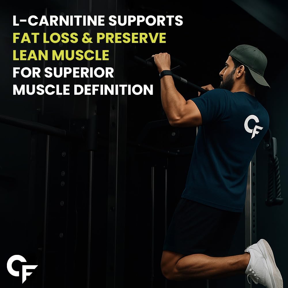 CF Carbamide Forte L Carnitine Supplement 1000mg Capsules for Men & Women | Pre Workout Supplement -Veg Capsules 60 Count