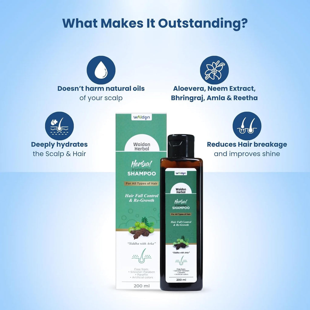 Adon (Waidon) Herbal Shampoo For Hair Fall Control &And  ReGrowth - 200 ml