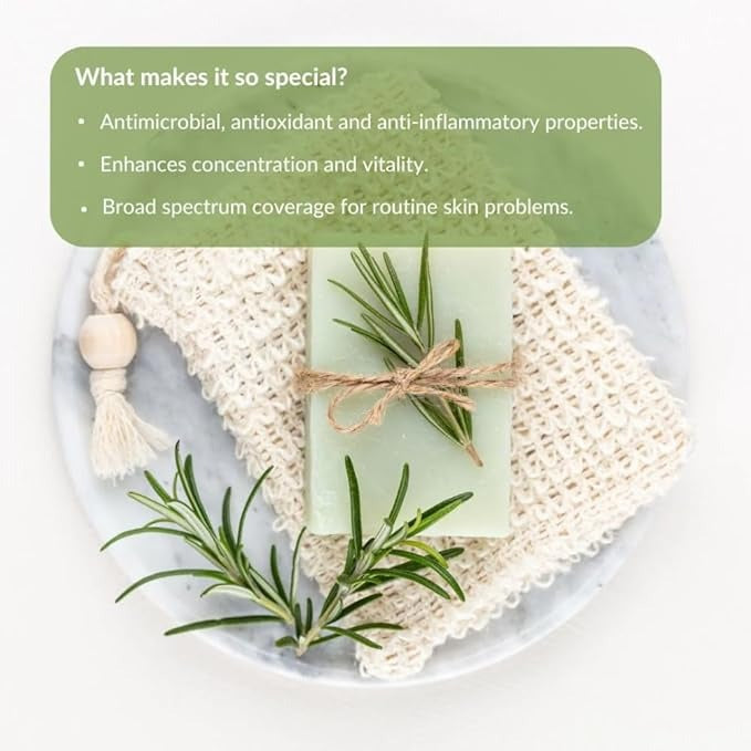 Camia Organic Handmade Rosemary Soap For Bath - 125 gms