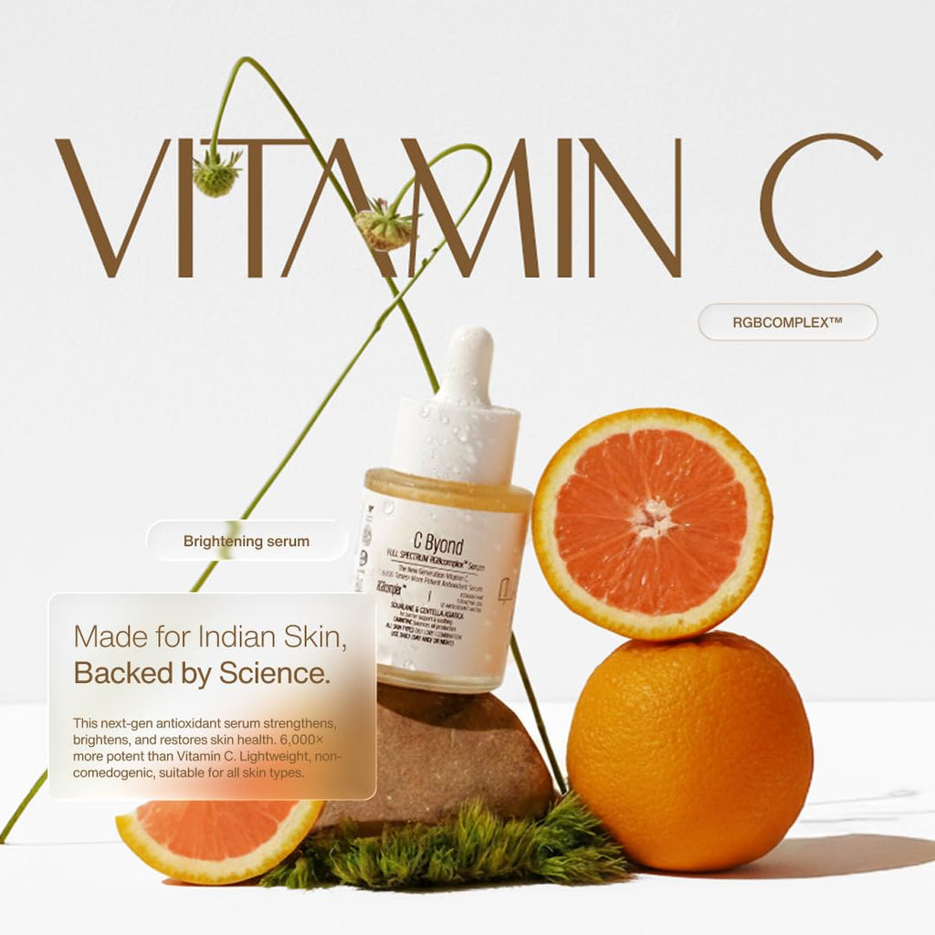 Personal Touch C Byond Vitamin C Serum for Glowing Skin | 6000X Potent Antioxidant Formula with RGBcomplexâ„¢, Hyaluronic Acid & Astaxanthin | Brightening & Radiance | 30 ml
