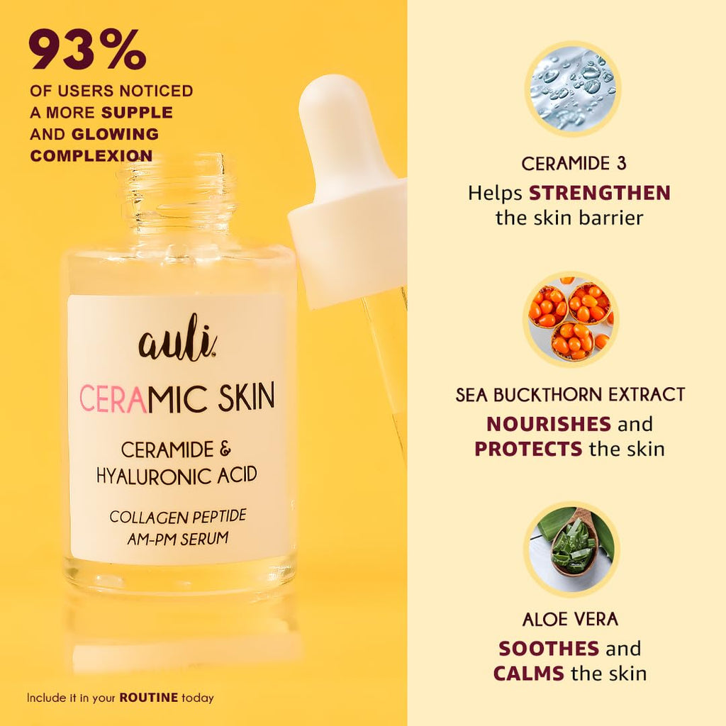 Auli Lifestyle Ceramic Skin Collagen Peptide 1% Facial Serum - 30 ml