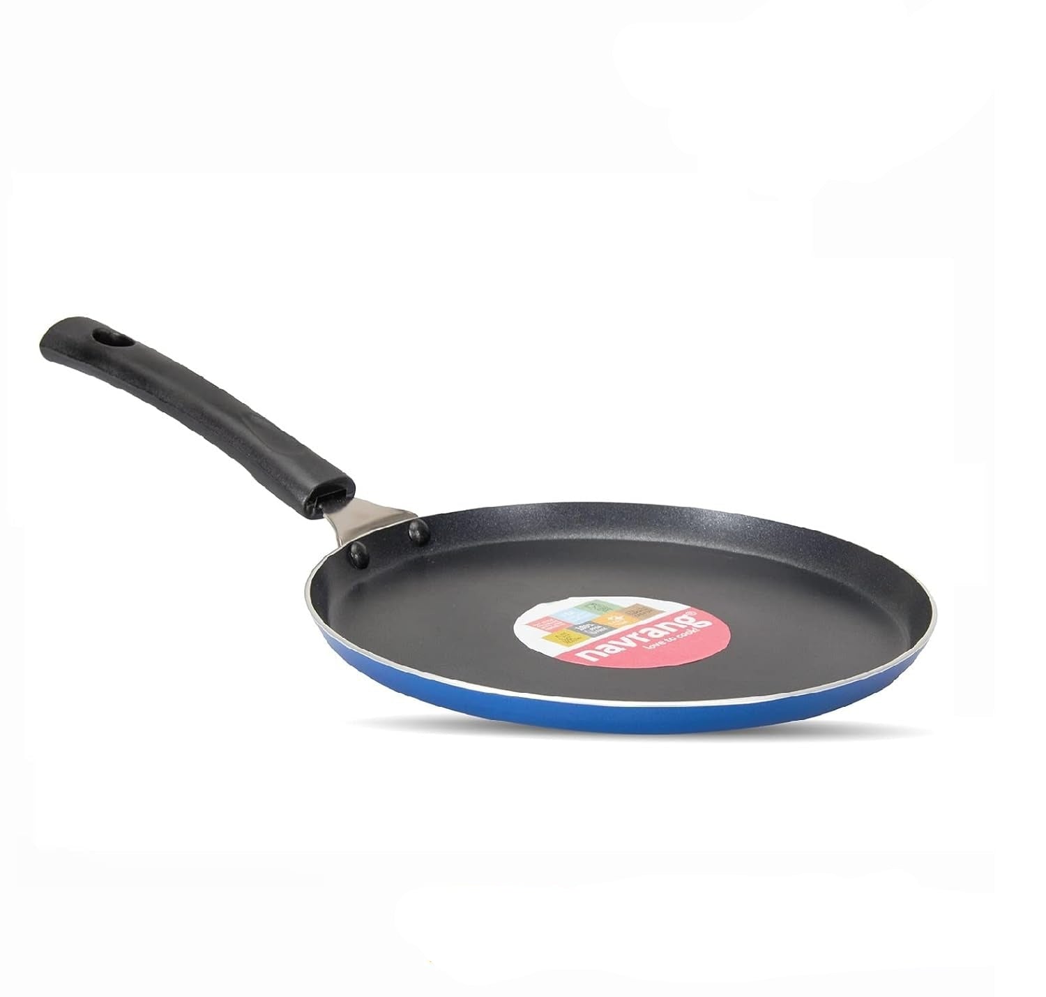 Navrang Non-Stick Gift Set Tawa & Kadai Blue 2 Pcs