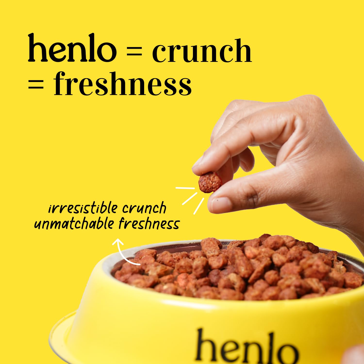 Henlo Chicken and Egg Baked Dry Dog Food for Adult and Puppy Dogs | 800G | 100% Human-Grade Ingredients | Nutritionally Balanced Healthy Dog Food