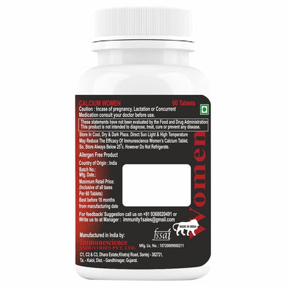 Immunescience Calcium Tablets For Women - 60 tabs