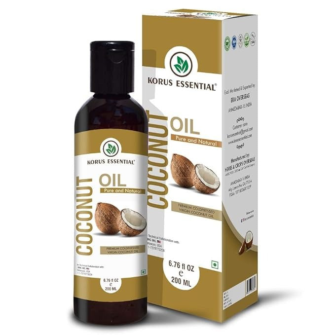 Korus Essential Pure Natural Coldpressed Virgin Coconut Oil - 200 ml