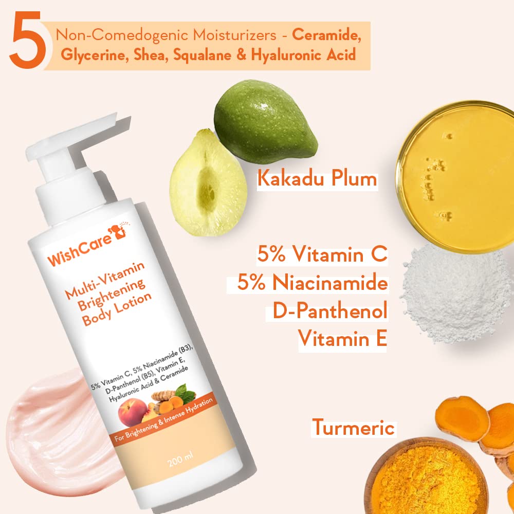 WishCare Multi-Vitamin Brightening Body Lotion - 200 ml