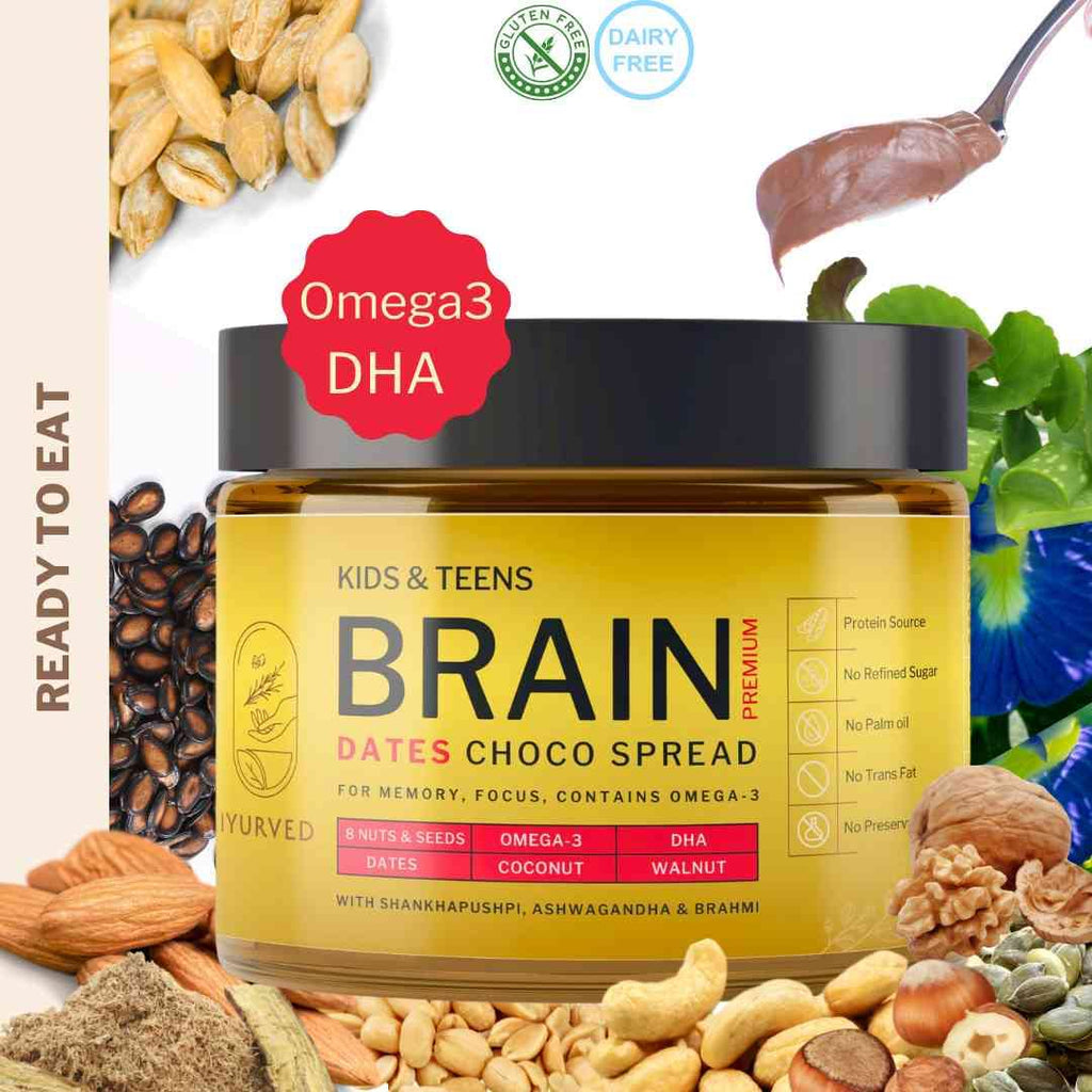 Iyurved Kids & Teens Brain Premium Dates Choco Spread - 500 gms