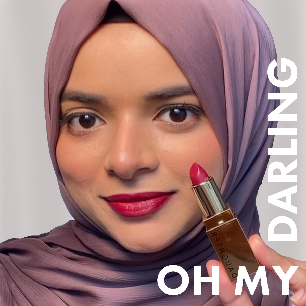 Daughter Earth Oh My Darling 100% Vegan Natural Lipstick, Pigmented Lightweight Lip Color - 4 Gms