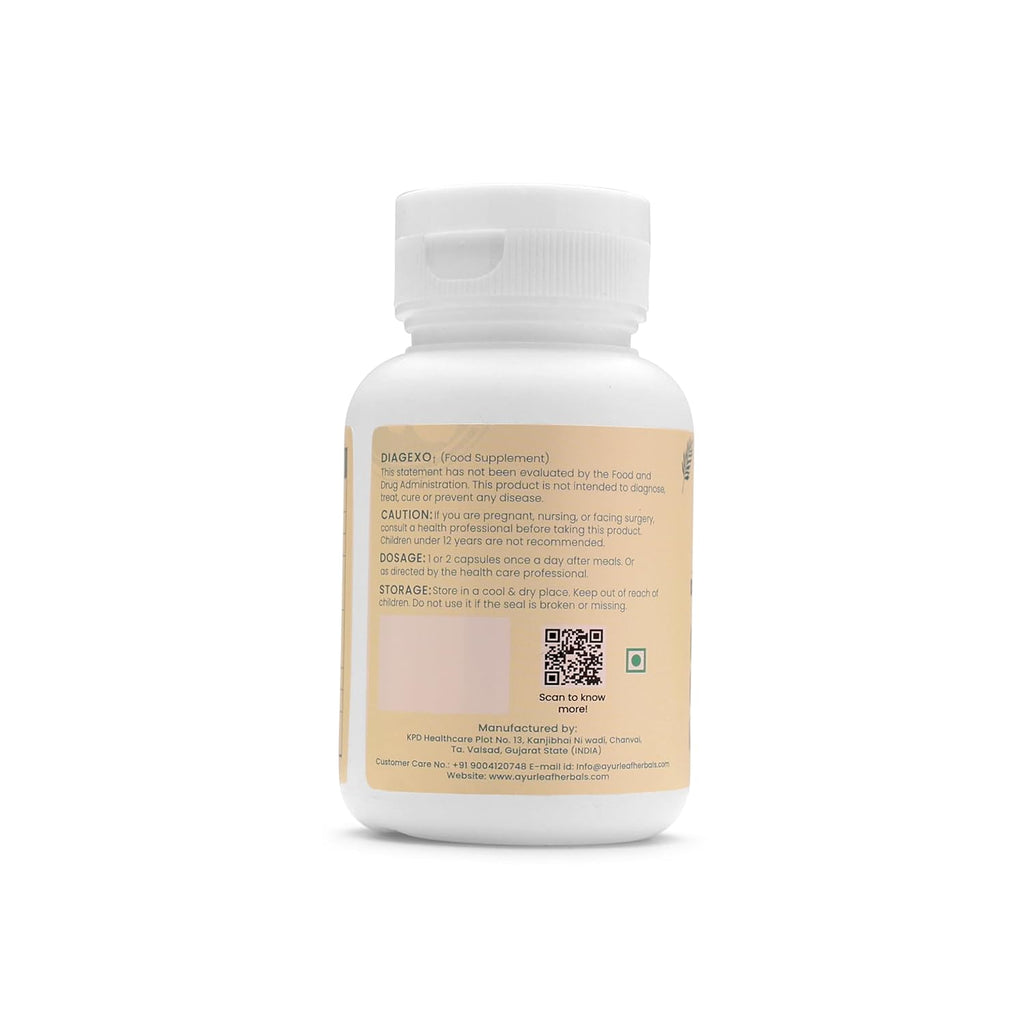 Ayurleaf Herbals - Diagexo Extract Blended Capsules 300 Mg | 60 Veggie Capsules for Men and Women