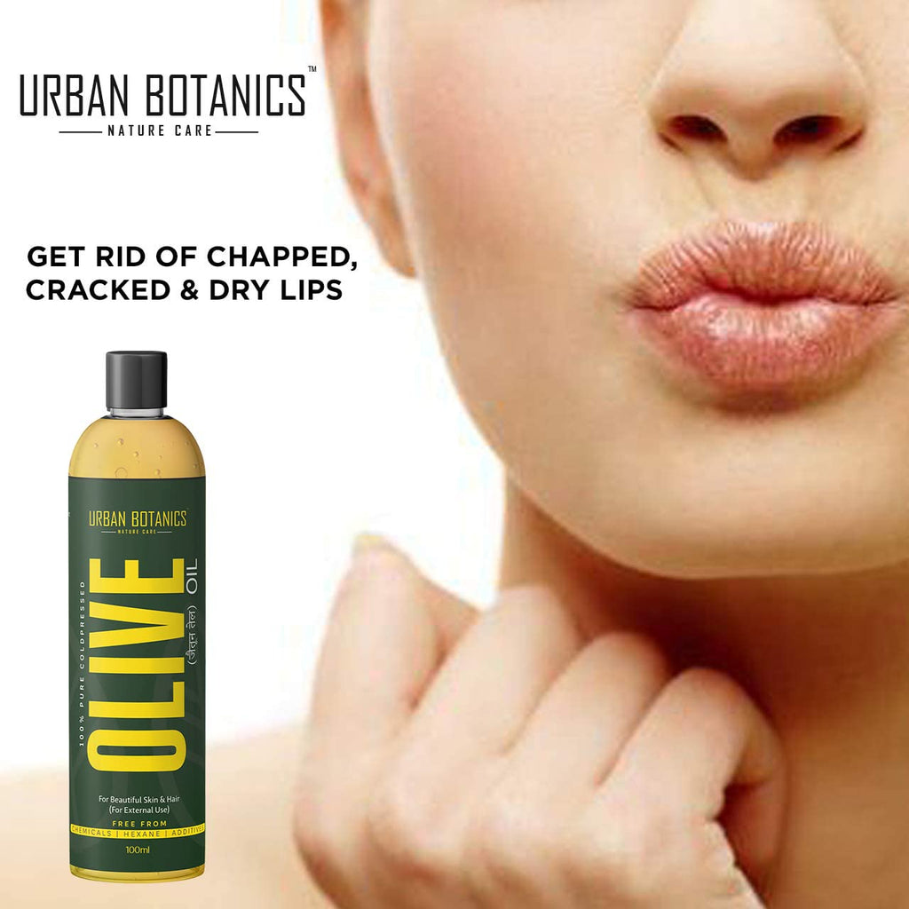 UrbanBotanicsÂ® Pure Cold Pressed Olive Oil For Hair and Skin, 100ml