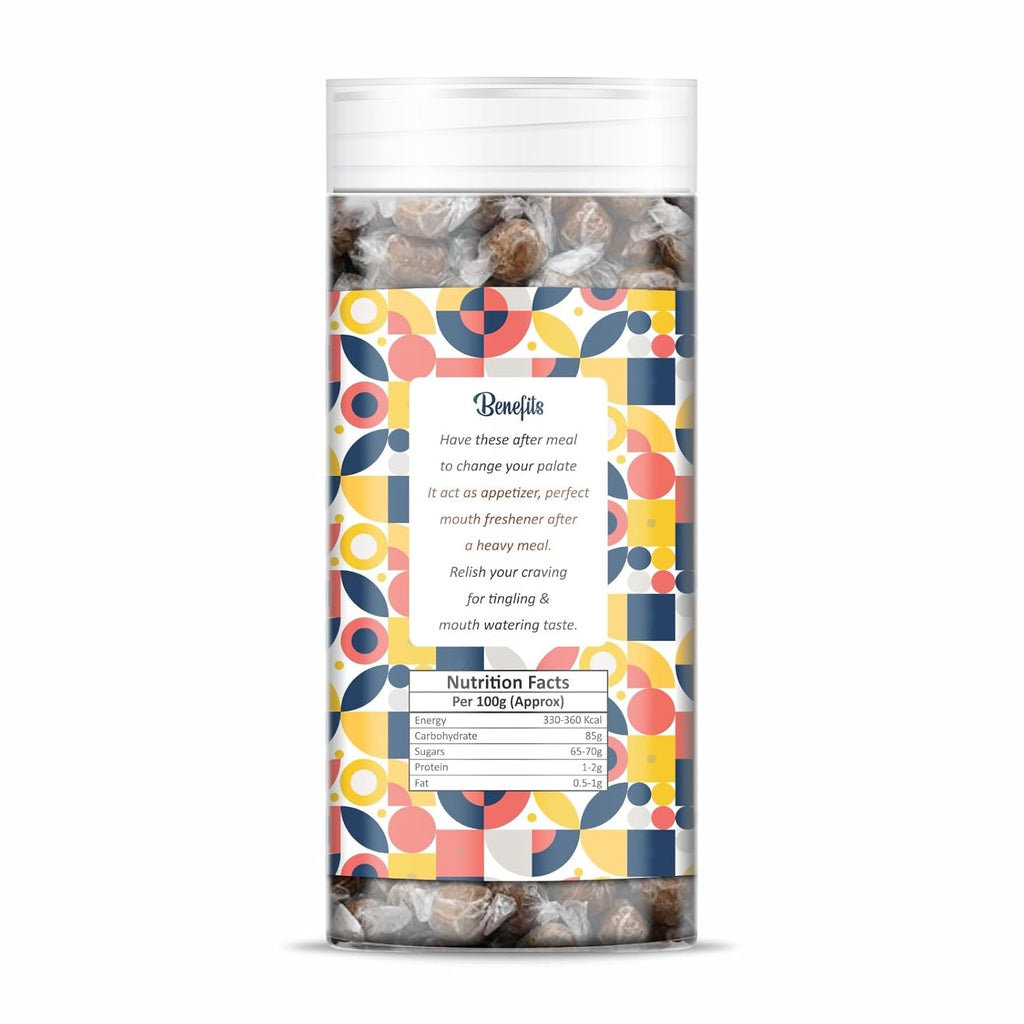 NatureVit Imli Candy 200g | Khatti Meethi Imly, Chulbuli Emli Tamarind Twist Candy, Twisted Emly | Tamarind Candy Soft Chewy Digestive Treat