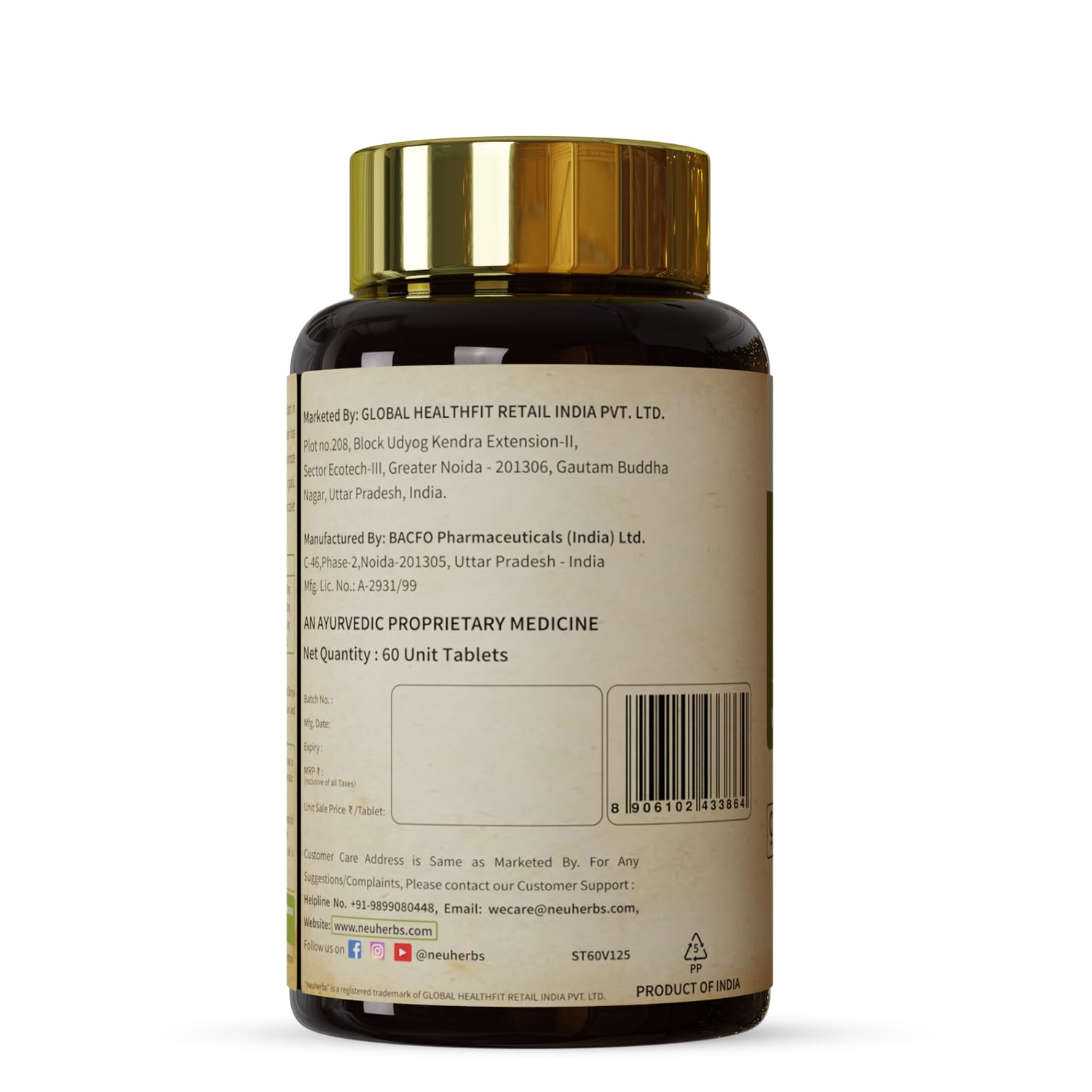Neuherbs Shatavari 60 Tablets | Boost Energy, Immunity & Maintain Women's Hormonal Balance | Supports Lactation | No Added Preservatives