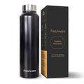 Frenchware Water Bottle 1 Litre, Stainless Steel, Premium Ss 304 | Charcoal Black