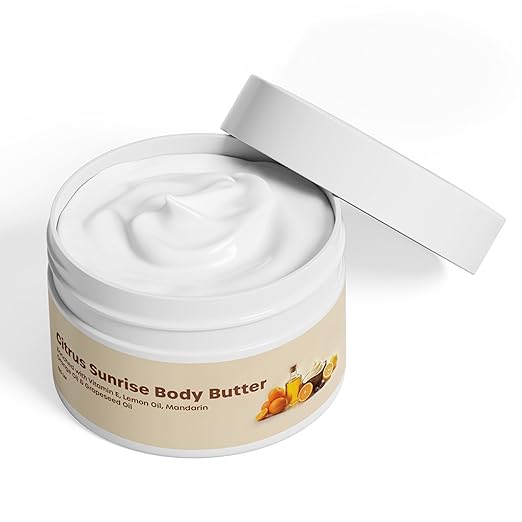 DPetals Citrus Sunrise Body Butter Enriched with Vitamin E - 180 gms
