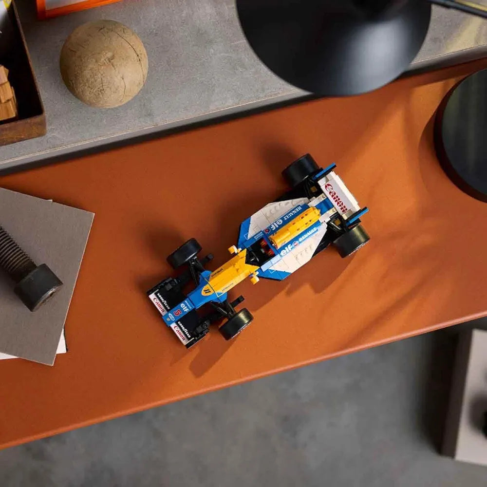 Lego Icons Williams Racing FW14B & Nigel Mansell Home Office Desk Decor 10353 Building Blocks for 18+ Gift