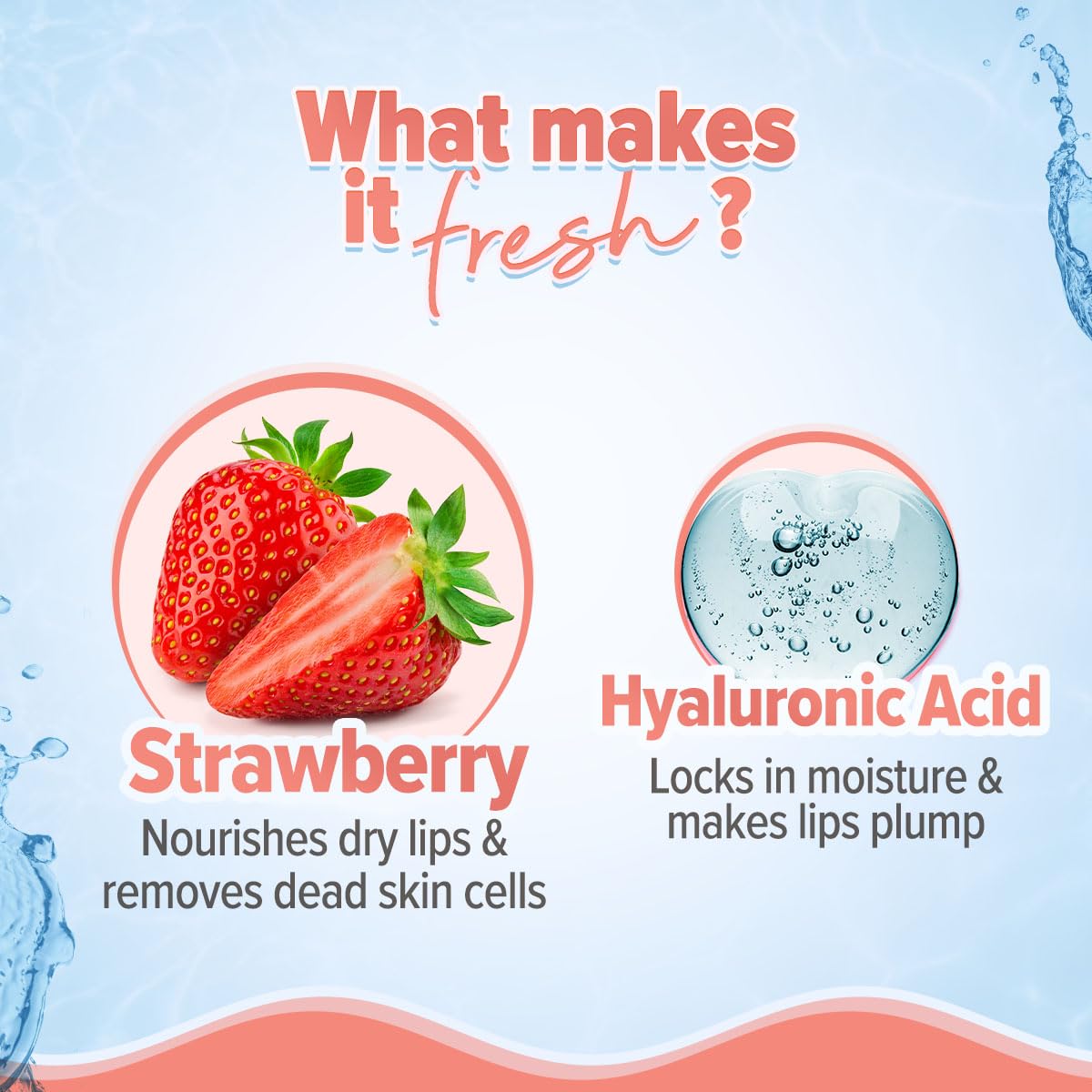 Aqualogica Plump+ Pouty Li-Ph Glossy - Peach Vanilla | Lip Glossy With Strawberry & Hyaluronic Acid | Lightweight, Non-Sticky And Hydrating Formula - 5Ml