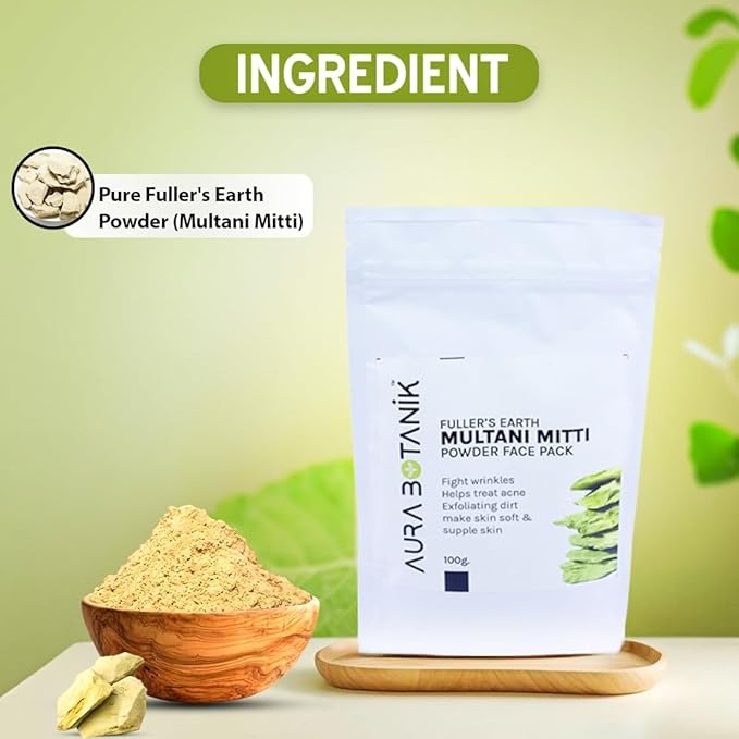 Aura Botanik Multani Mitti Powder Face Pack - 100 gms