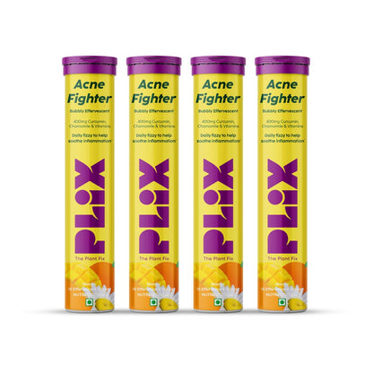 PLIX The Plant Fix Acne Fighter Effervescent Tablets - Mango -15 tabs