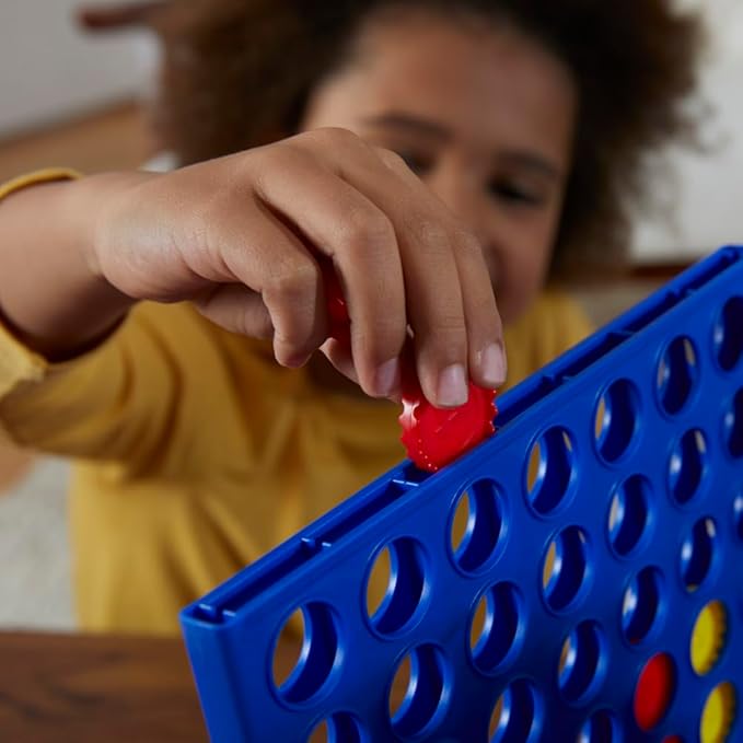 Hasbro Gaming the Classic Game of Connect 4 Grid Get 4 In A Row Strategy Game Multicolor