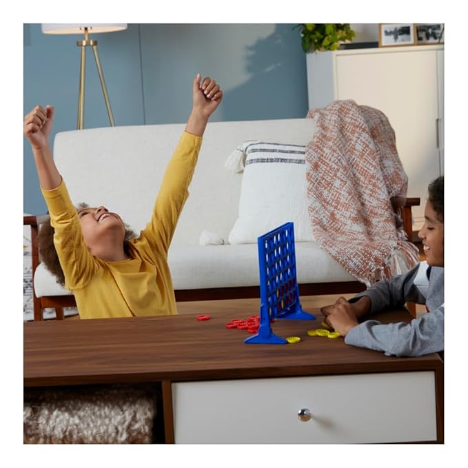 Hasbro Gaming the Classic Game of Connect 4 Grid Get 4 In A Row Strategy Game Multicolor